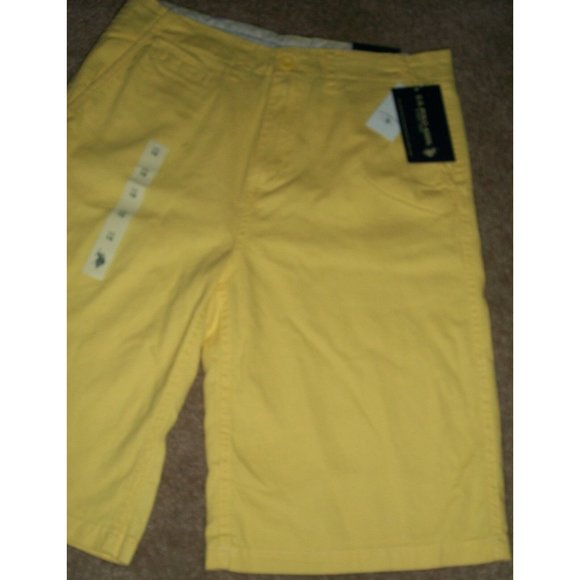 USPA US Polo Association Boys Yellow Golf Shorts Size 12 - Picture 4 of 6